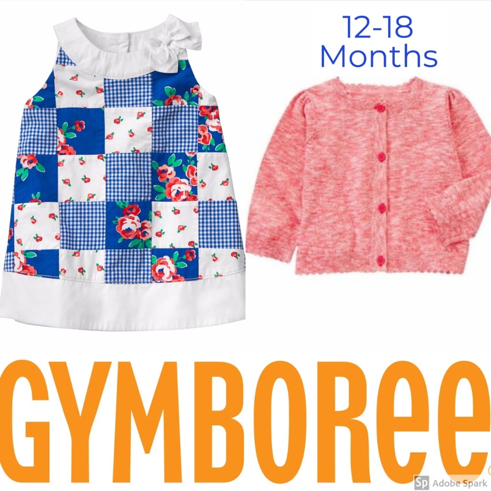 Gymboree Girls Floral‎ Dress Cardigan Sweater Lot